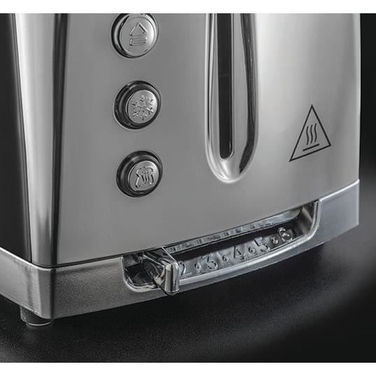 RUSSELL HOBBS 23221-56 -Toaster Luna - Technologie Fast Toast - Gris Clair de Lune - Photo n°4