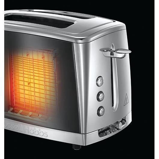 RUSSELL HOBBS 23221-56 -Toaster Luna - Technologie Fast Toast - Gris Clair de Lune - Photo n°5