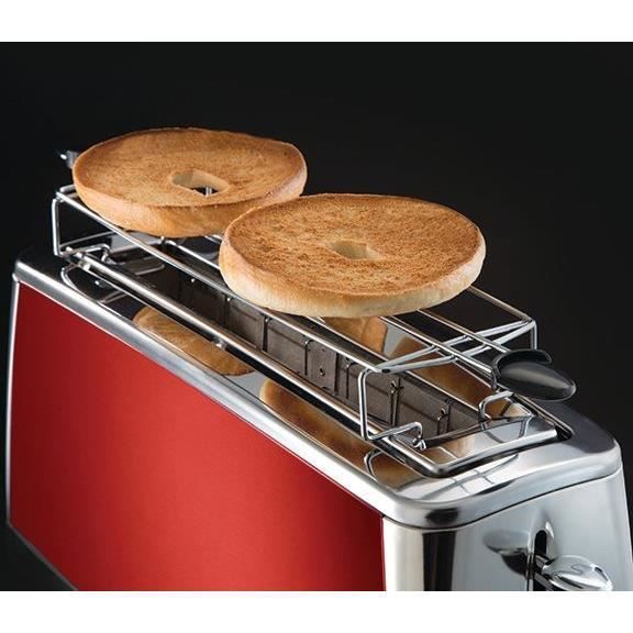 RUSSELL HOBBS 23250-56 Toaster Grille-Pain Luna Spécial Baguette Cuisson Rapide Chauffe Viennoiserie - Rouge - Photo n°4