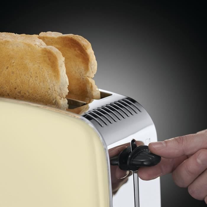 RUSSELL HOBBS 23334-56 Toaster Grille Pain Colours Plus, Cuisson Rapide Uniforme, Contrôle Brunissage, Chauffe Vionnoiserie Inclus - - Photo n°2