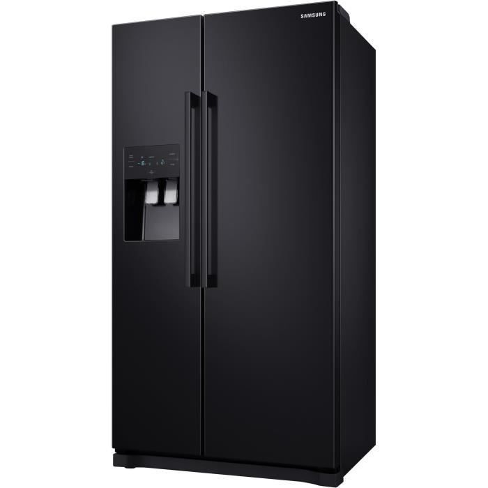 SAMSUNG RS50N3503BC-Réfrigérateur américain-501 L (357 + 144 L)-Froid ventilé-A+-L 91,2 x H 178,9 cm-Noir - Photo n°2