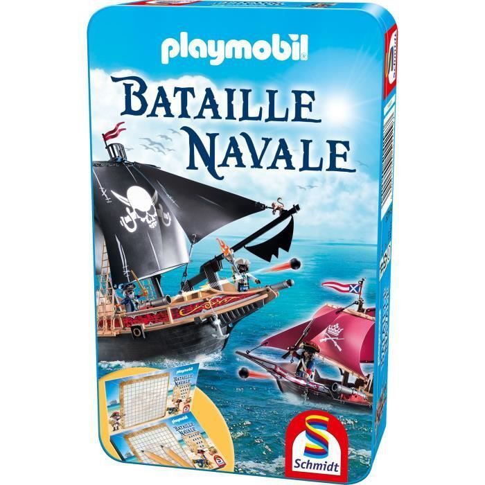 SCHMIDT SPIELE Jeu de poche Playmobil Bataille navale - Photo n°1
