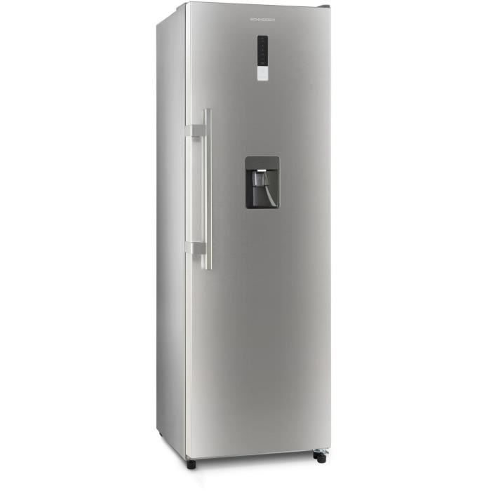 SCHNEIDER SCWL350NFIX - Réfrigérateur 1 porte - 345 L - Froid no frost - A+ - L 59,5 x H 185,5 cm - Inox - Photo n°1