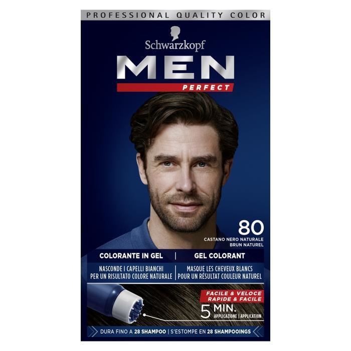 Schwarzkopf - men perfect - gel colorant anti-cheveux blancs homme