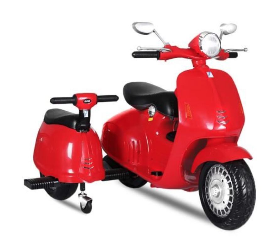 Scooter électrique 2 sièges Rouge - Photo n°1