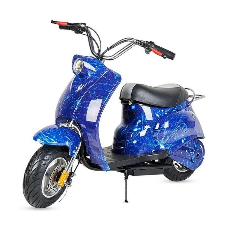 Scooter électrique enfant 50OW bleu Tizer - 6 à 12 ans