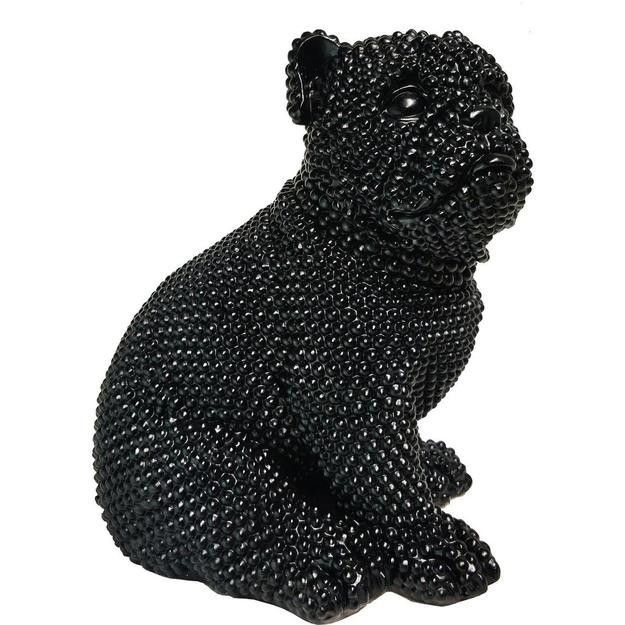Sculpture chien polyrésine noire Zoorin - Photo n°1