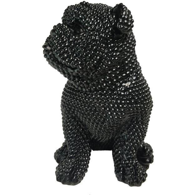 Sculpture chien polyrésine noire Zoorin - Photo n°2