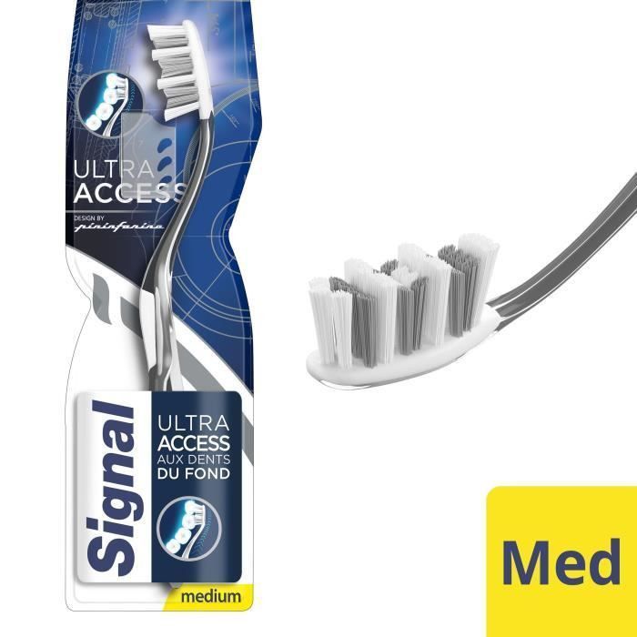 SIGNAL Lot de 12 Brosses a dents Manuelle Medium Ultra Access - Photo n°2