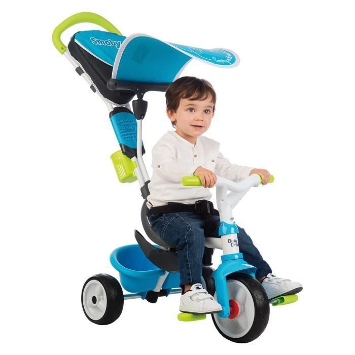 SMOBY Tricycle Baby Driver Confort Evolutif Bleu - Photo n°3