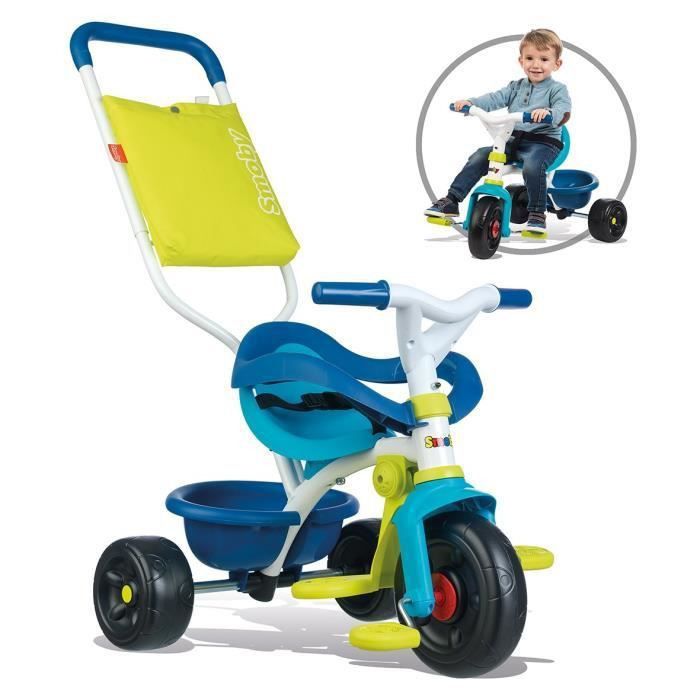 SMOBY Tricycle Enfant Evolutif Be Fun Confort Bleu - Photo n°5