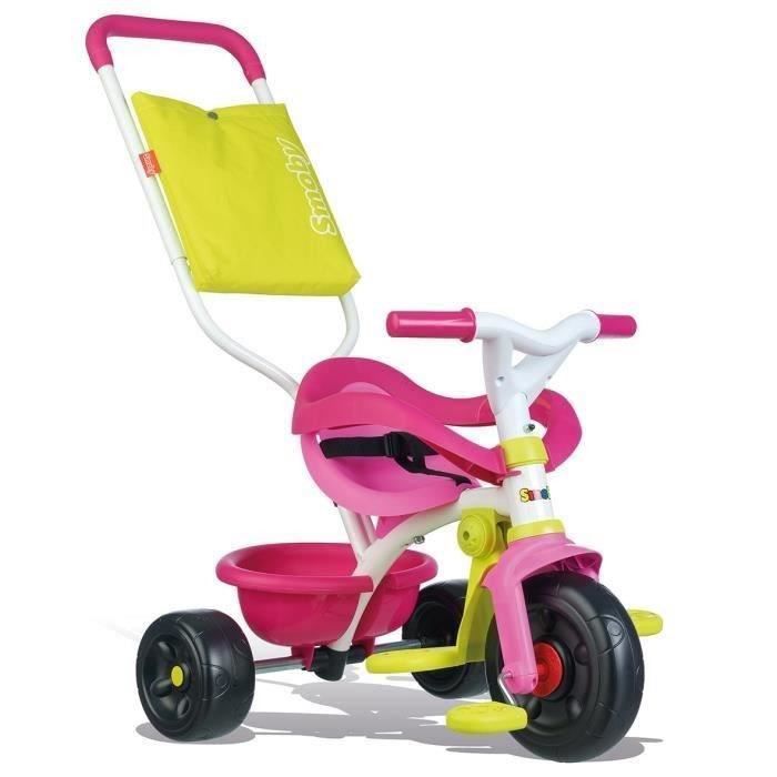SMOBY Tricycle Enfant Evolutif Be Fun Confort Rose - Photo n°1