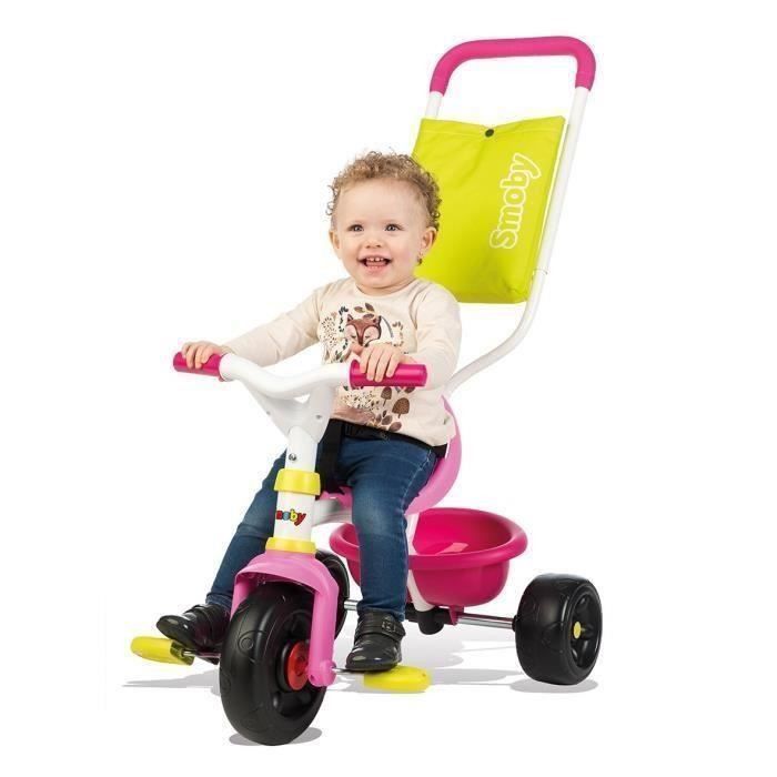 SMOBY Tricycle Enfant Evolutif Be Fun Confort Rose - Photo n°2