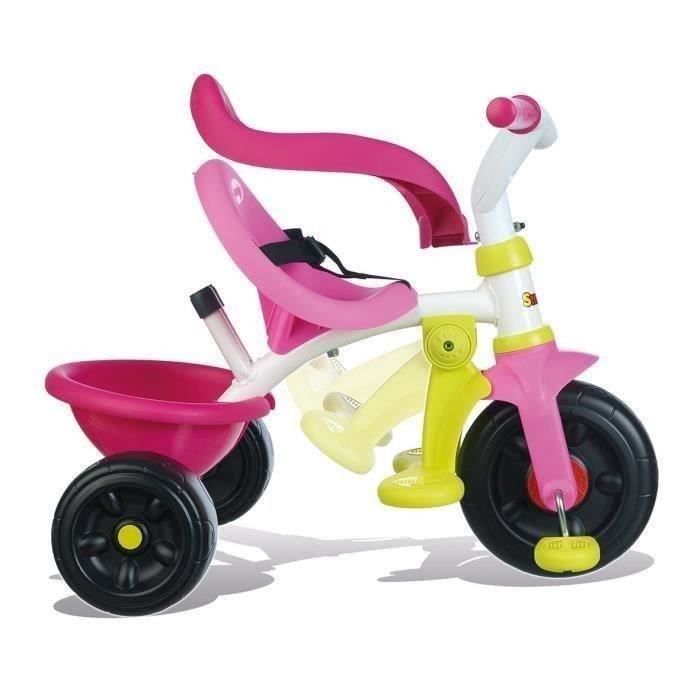 SMOBY Tricycle Enfant Evolutif Be Fun Confort Rose - Photo n°3