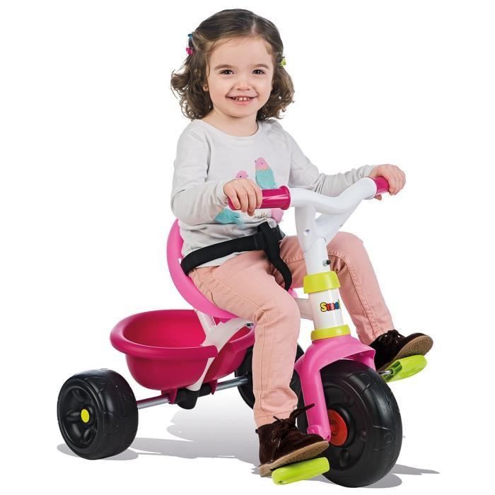 SMOBY Tricycle Enfant Evolutif Be Fun Confort Rose - Photo n°5