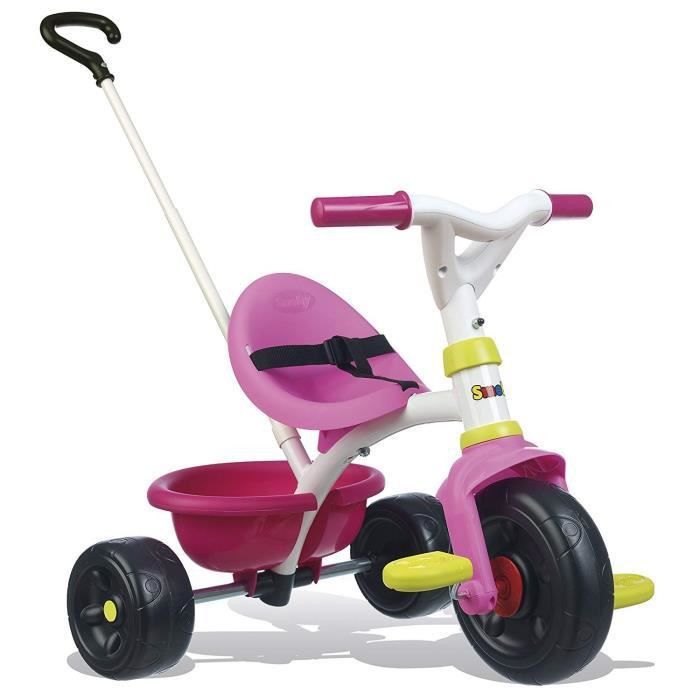 SMOBY Tricycle Enfant Evolutif Be Fun Rose - Photo n°1