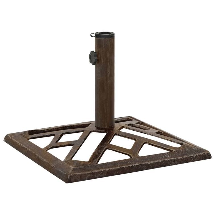 Socle de parasol Bronze 44x44x31 cm Fonte 2 - Photo n°1