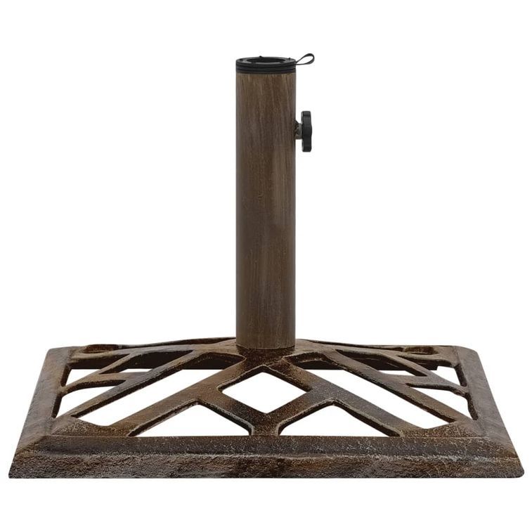 Socle de parasol Bronze 44x44x31 cm Fonte 2 - Photo n°2