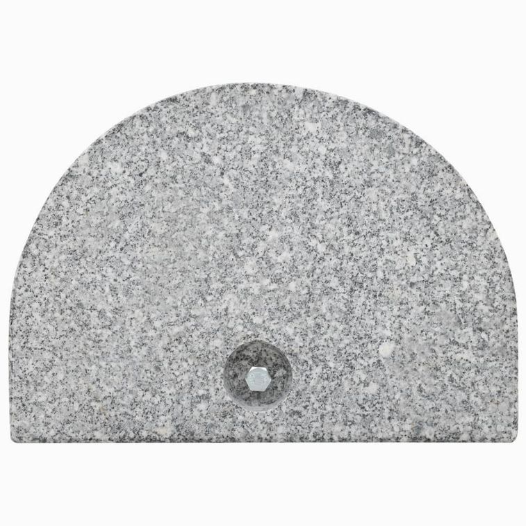 Socle de parasol Granite courbe 10 kg Gris - Photo n°3