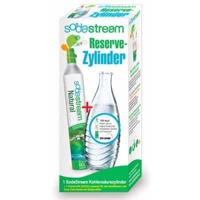 SODASTREAM Cylindre supplémentaire CO² 60L + 1 carafe verre - Photo n°1