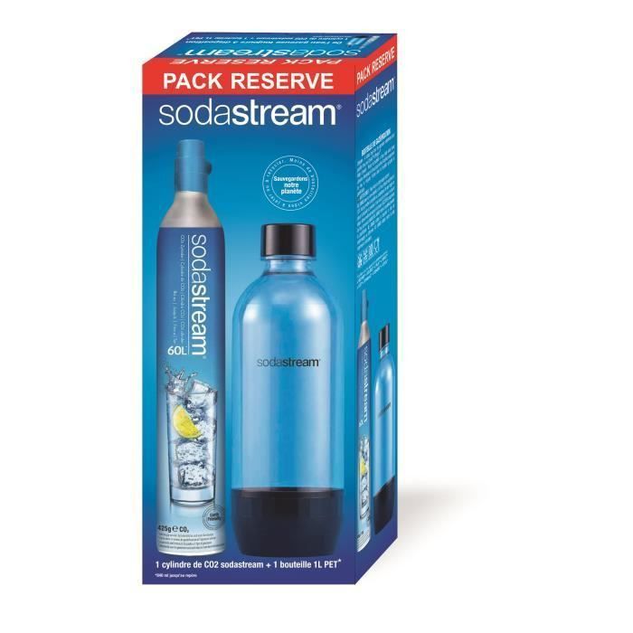 SODASTREAM Pack Réserve - Cylindre de CO2 supplémentaire + 1 bouteille grand modele PET - Photo n°1