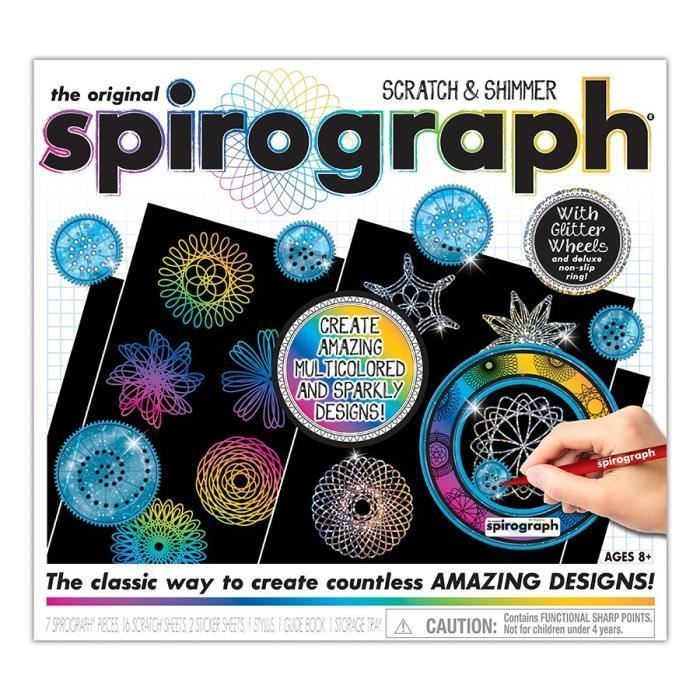 Spirograph - scratch & sparkle avec feuilles magiques - Photo n°1