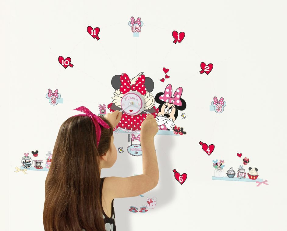 Stickers Horloge Minnie Mouse - Photo n°1