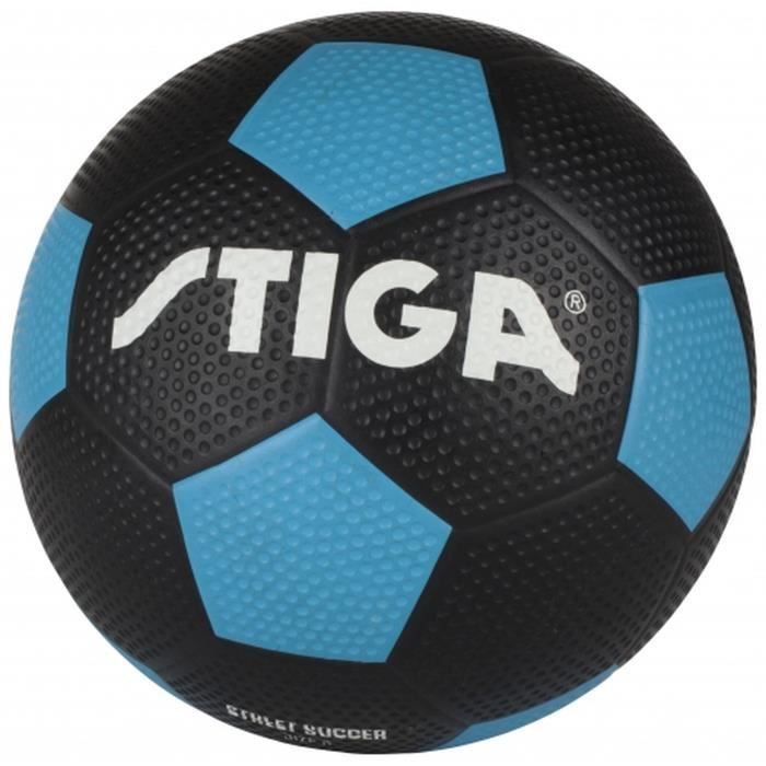 STIGA Ballon de football street soccer - Noir et bleu - Taille 5 - Photo n°1