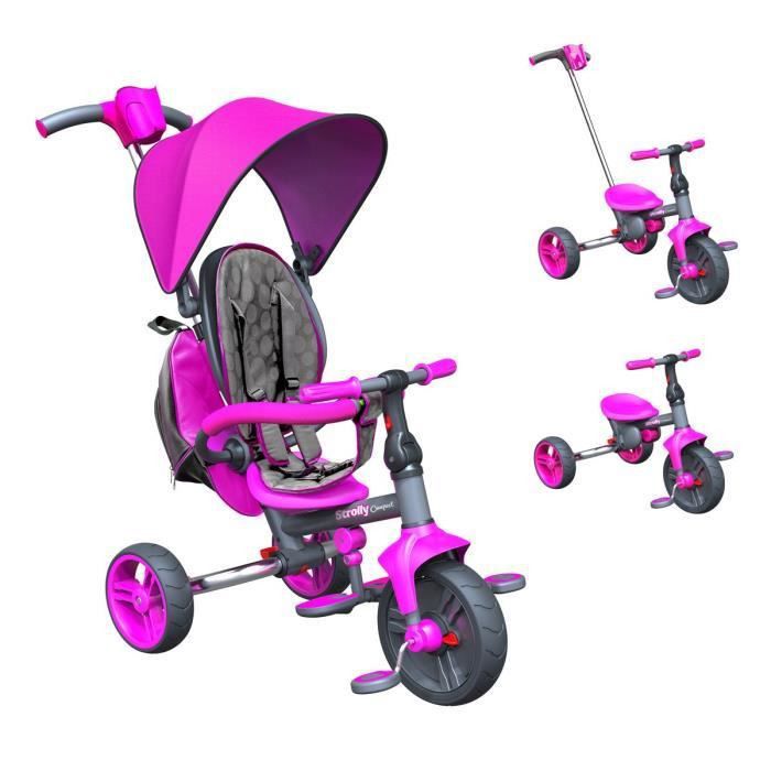 STROLLY - Tricycle Evolutif Strolly Compact - Rose - Photo n°1