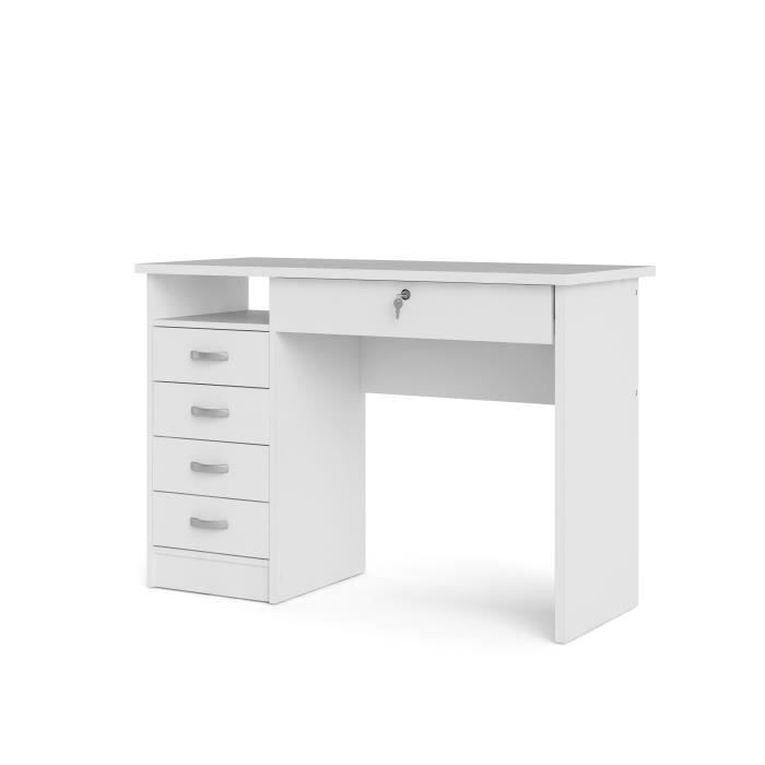 Bureau professeur/étudiant 5 tiroirs 1 armoirette 150 x 60 cm - Honico  mobilier Belgique