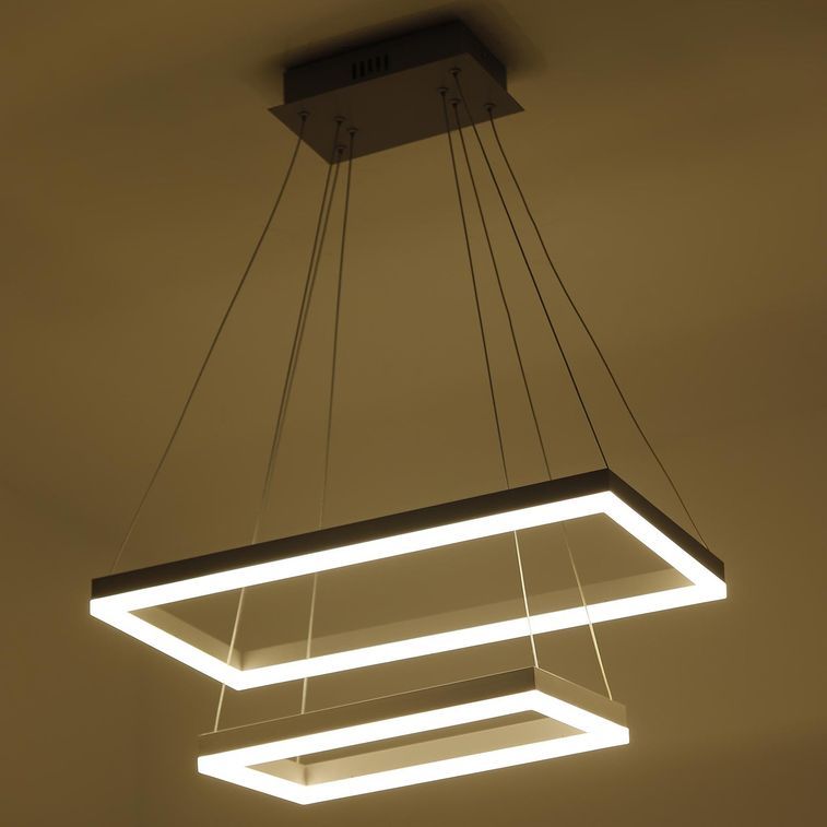 Suspension LED métal gris Solys - Photo n°2