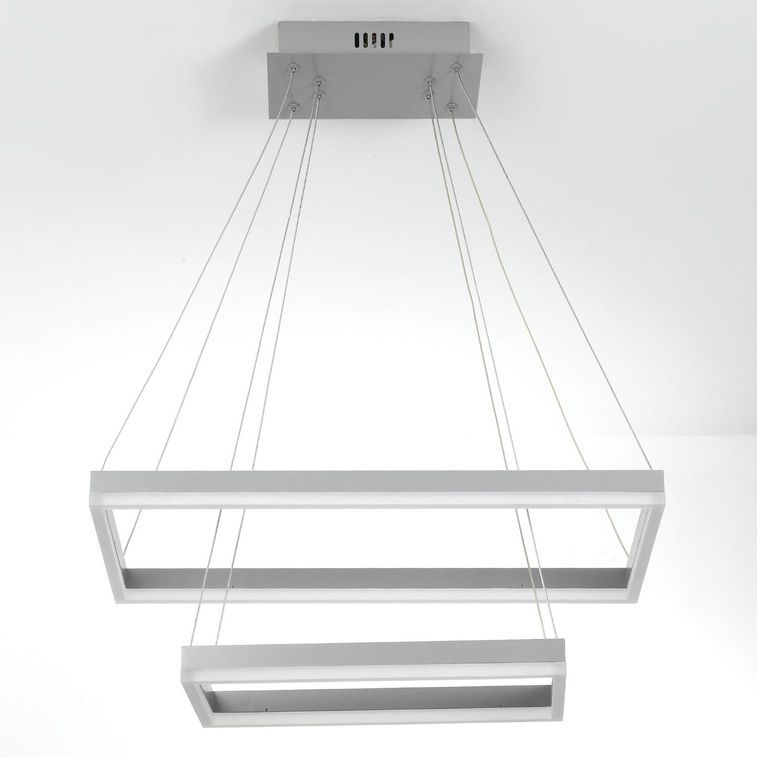 Suspension LED métal gris Solys - Photo n°3