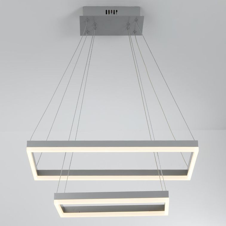 Suspension LED métal gris Solys - Photo n°4