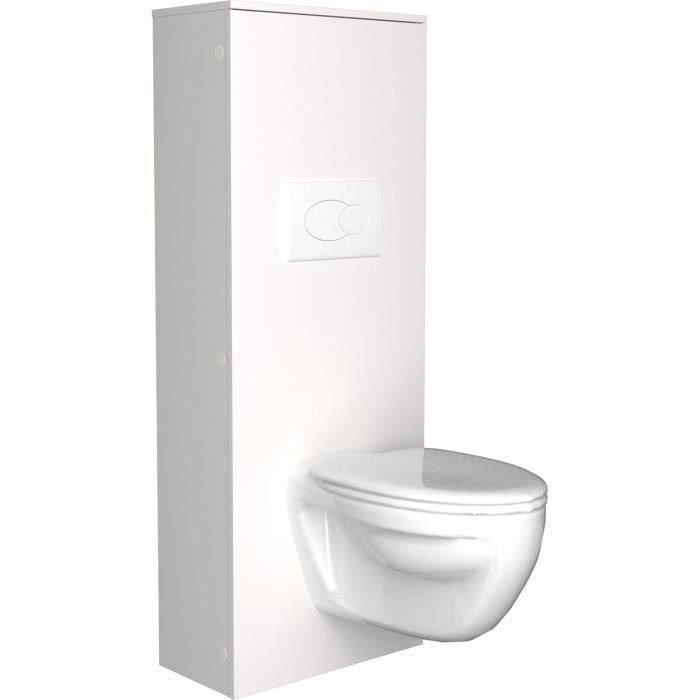 SWEAT Aménagement pour WC - Blanc - L 53 x P 27 x 140 cm - Photo n°1