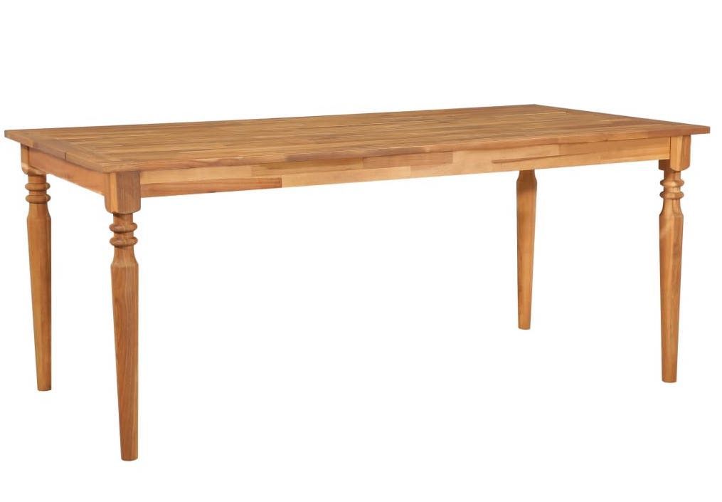 Table à manger bois d'acacia massif finition à l'huile Roza 170 cm - Photo n°1