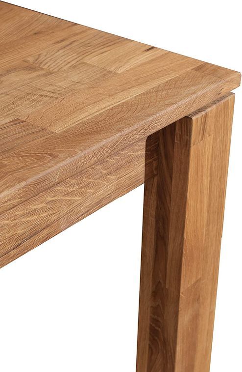 Table à manger en bois de chêne massif Ritza 140 cm - Photo n°5