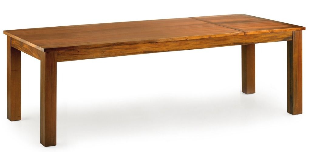 Table à manger extensible coloniale en bois d'acajou massif Falkane 160/220 cm - Photo n°1