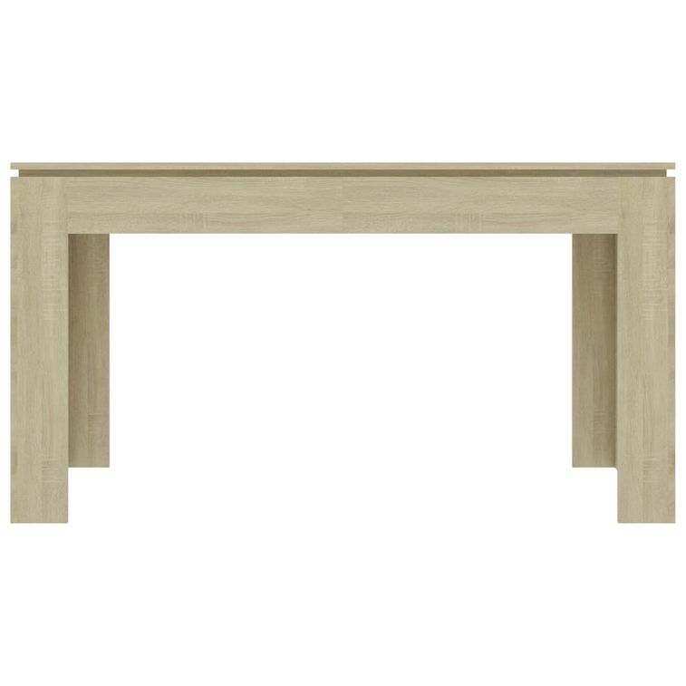 Table à manger rectangulaire bois chêne Sonoma Modra 140 cm - Photo n°3