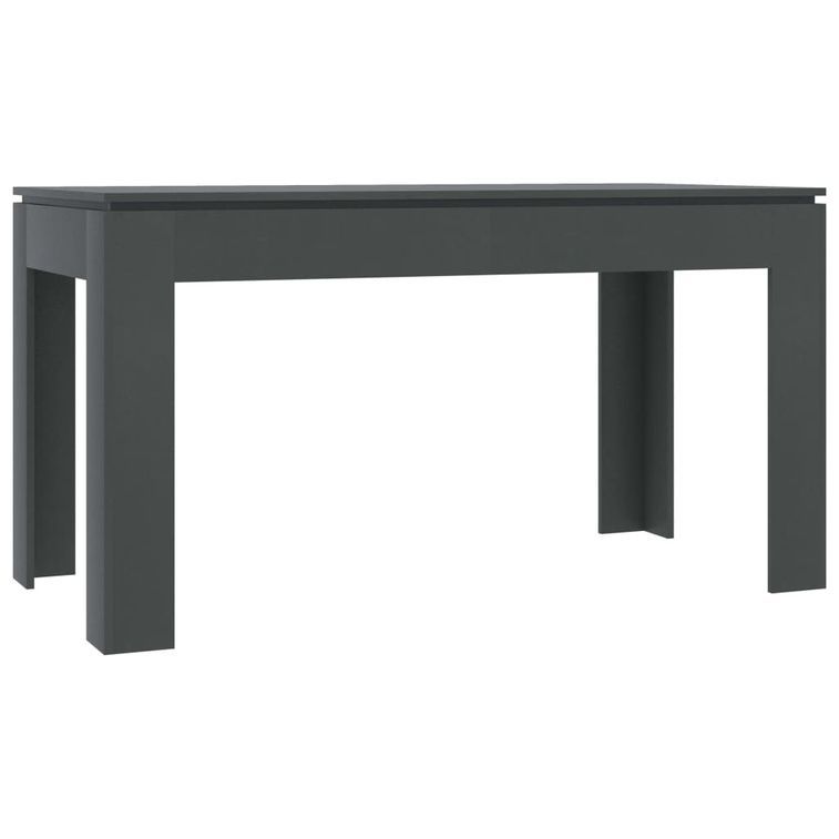 Table à manger rectangulaire bois gris Modra 140 cm - Photo n°2