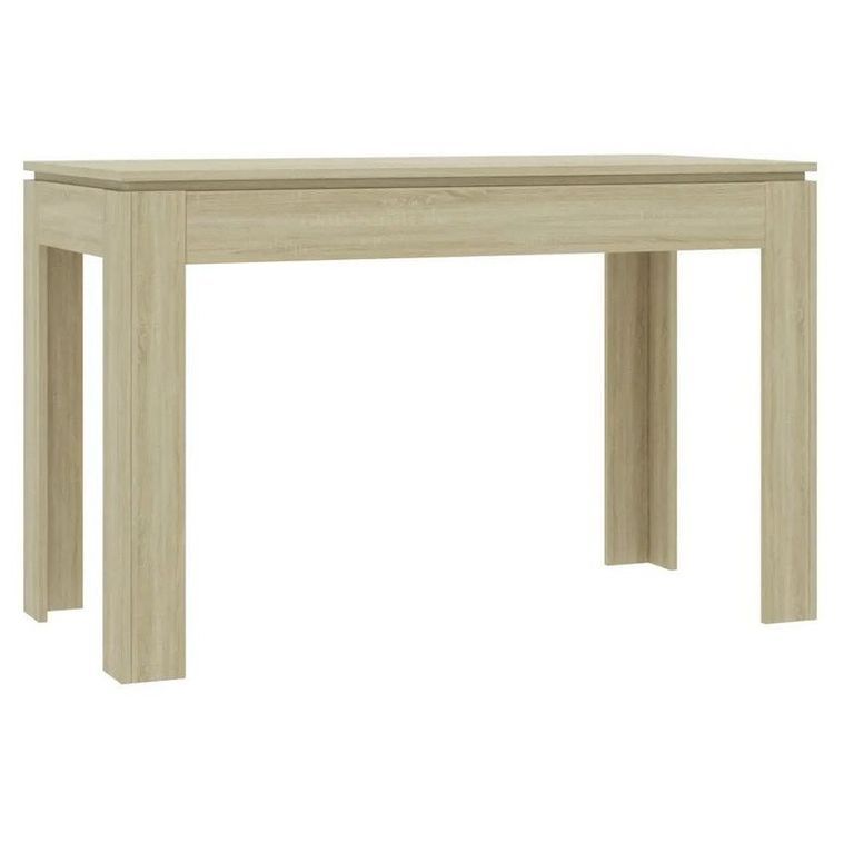 Table à manger rectangulaire bois chêne clair Jonan 120 cm - Photo n°1