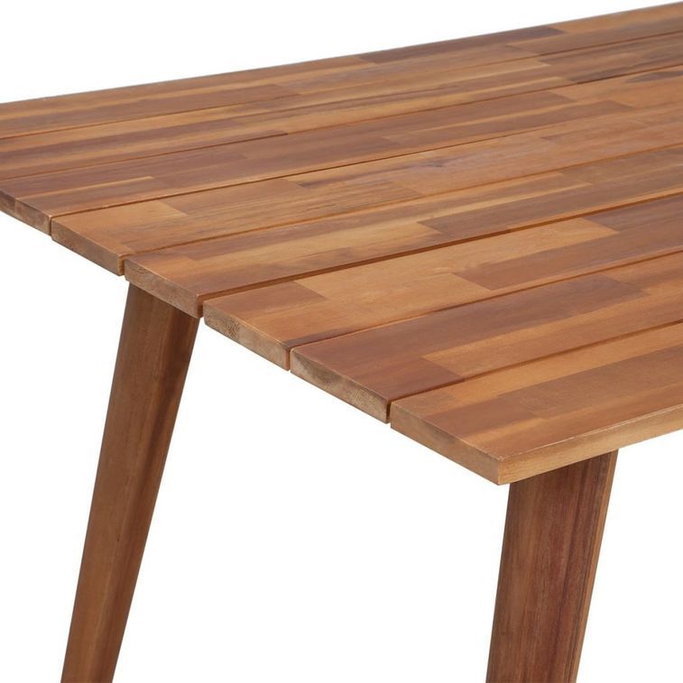 Table à manger rectangulaire bois d'acacia massif Kala 180 cm - Photo n°3