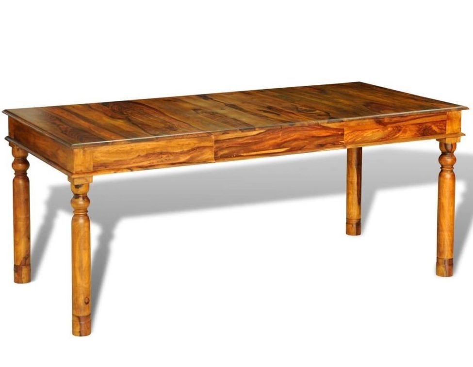 Table à manger rectangulaire bois de rose Kabina 180 cm - Photo n°1