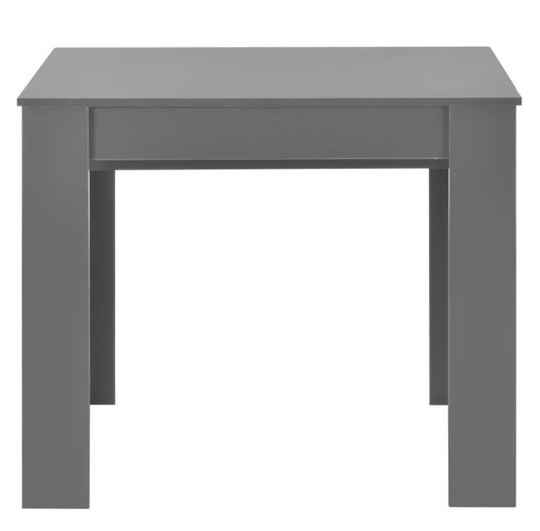 Table console extensible carrée gris brillant 90/133/175 cm Lamio - Photo n°5