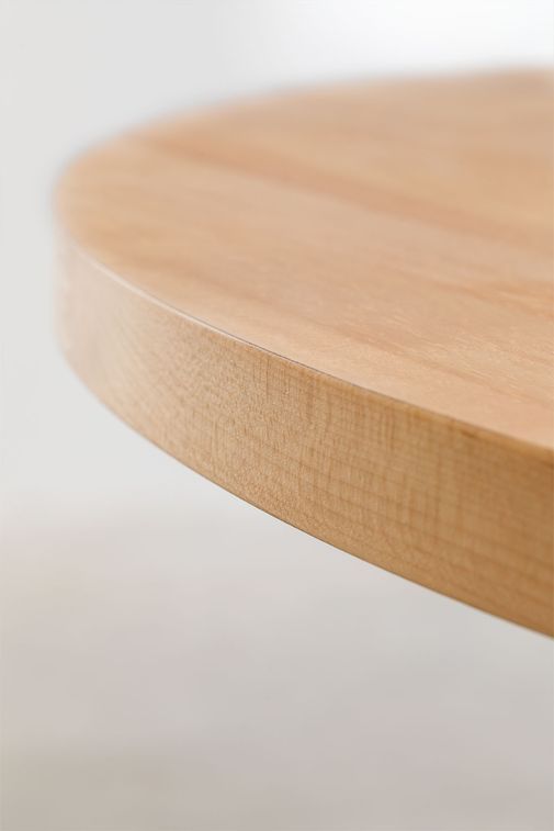 Table à manger ronde bois naturel Karene 120 cm - Photo n°5