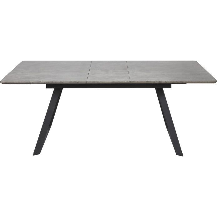 Table à rallonge bois gris et métal noir Torin 160/200 cm - Photo n°7