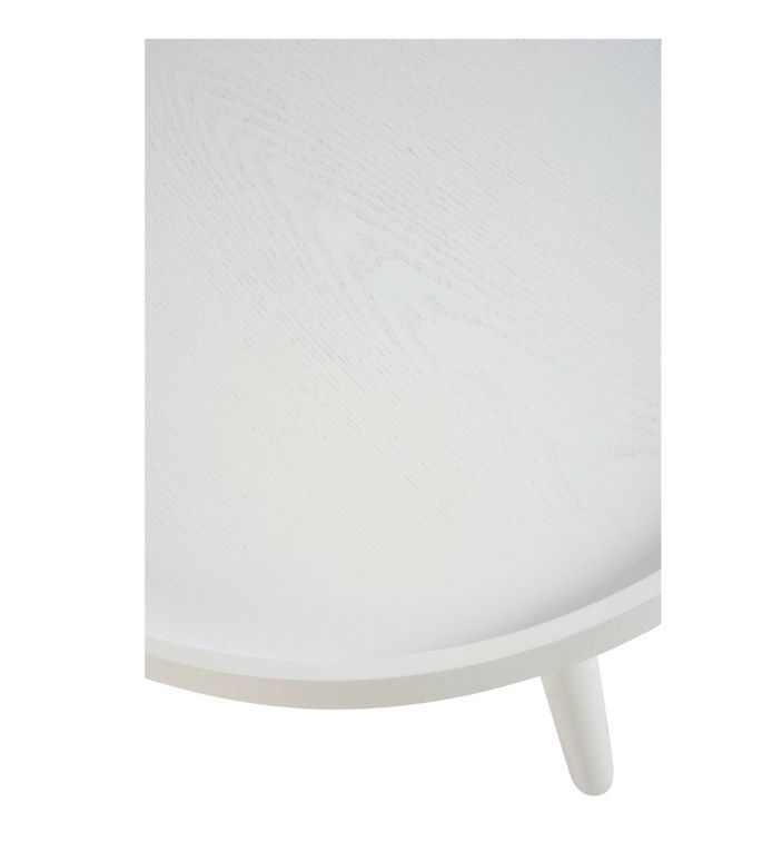 Table basse bois massif blanc Ocel - Photo n°2
