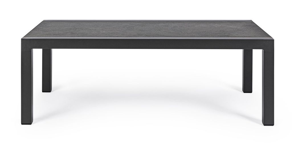 Table basse de jardin aluminium anthracite Keman L 120 cm - Photo n°9