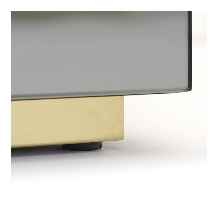 Table basse design miroir gris Jam 100 cm - Photo n°5