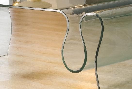 Table basse design Verre transparent Torsi - Photo n°2