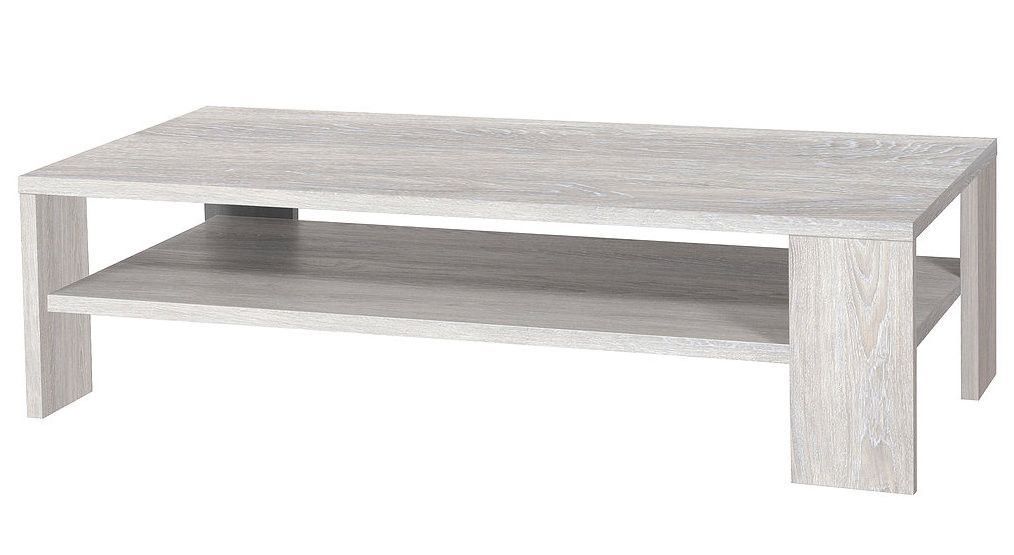 Table basse chêne cérusé gris Kathy 130 cm - Photo n°1